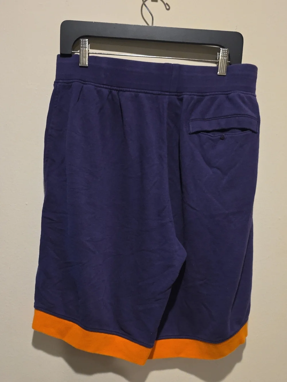 Jordan Men’s Purple and Orange Basketball Shorts Size Xl Extra Large Super Long